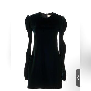 Saint Laurent mini velvet dress US size 8 deep green